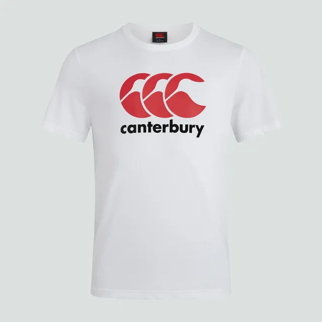 canterbury-ccc-logo-tee-white-uomo-t-shirt-rugby-cotone image 1