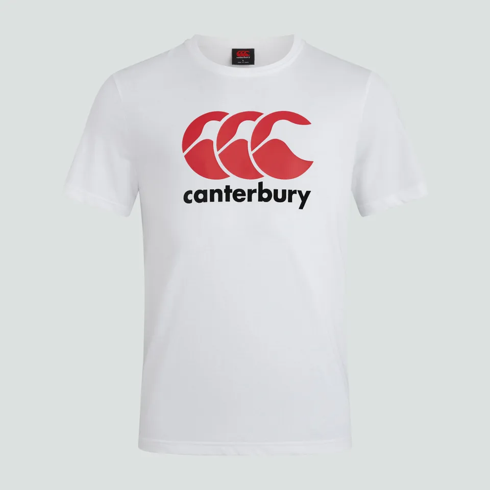 canterbury-ccc-logo-tee-white-uomo-t-shirt-rugby-cotone image 1