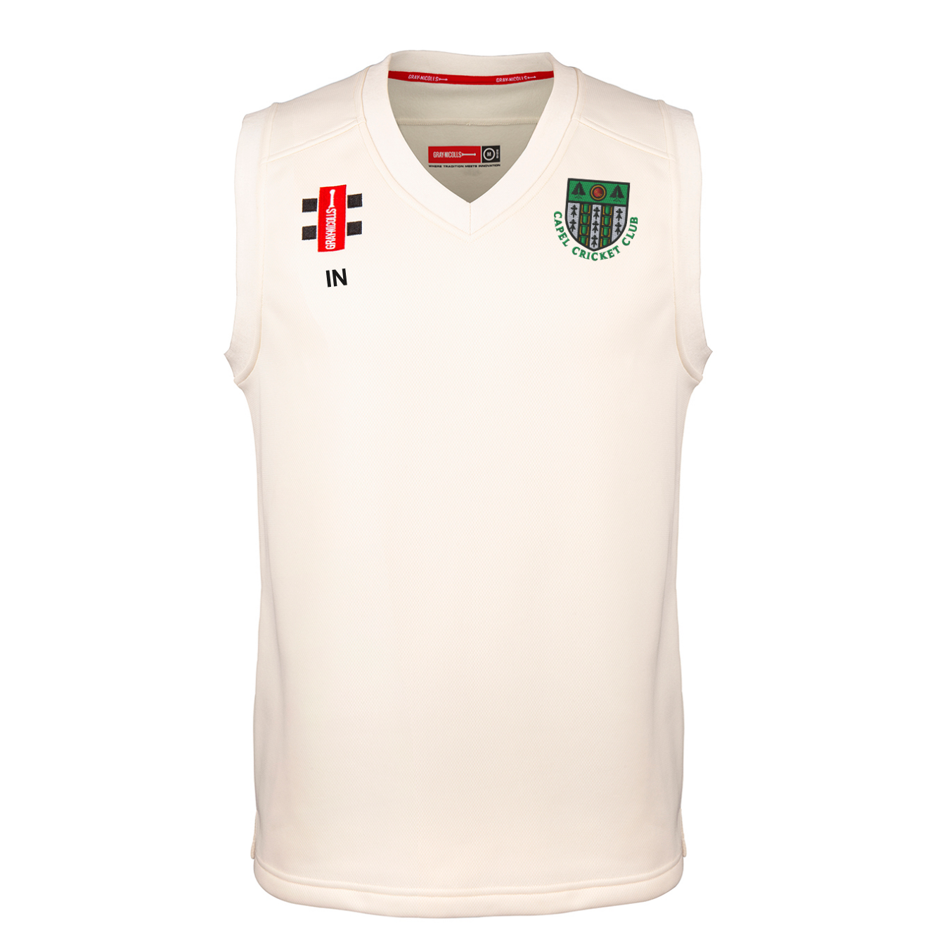 gray-nicolls-capel-cricket-club-surrey-junior-gilet-slipover-ivory-pro-performan image 1