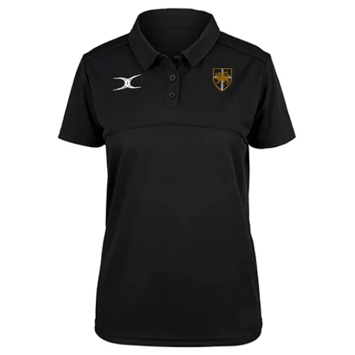 gilbert-rugby-photon-ii-polo-manica-corta-donna-esher-rfc-nero image 1
