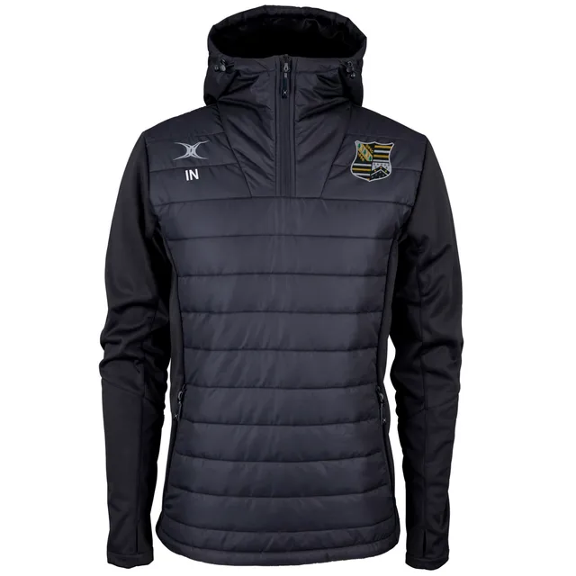 gilbert-rugby-oadby-wyggestonians-rfc-pro-giacca-1-4-zip-senior-nero image 1