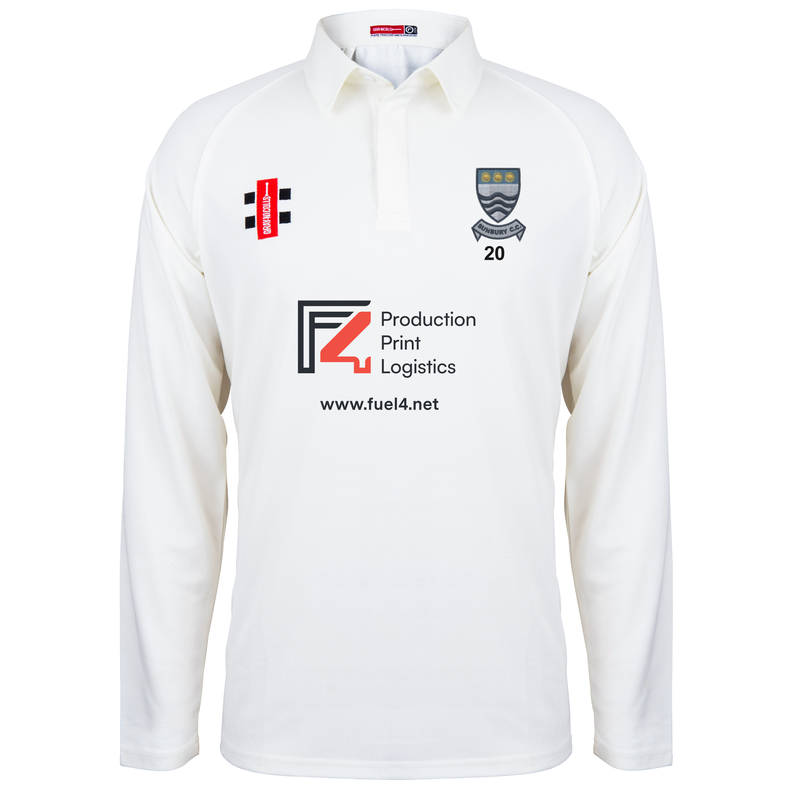 gray-nicolls-sunbury-cc-matrix-v2-maglia-cricket-manica-lunga-senior-avorio image 1
