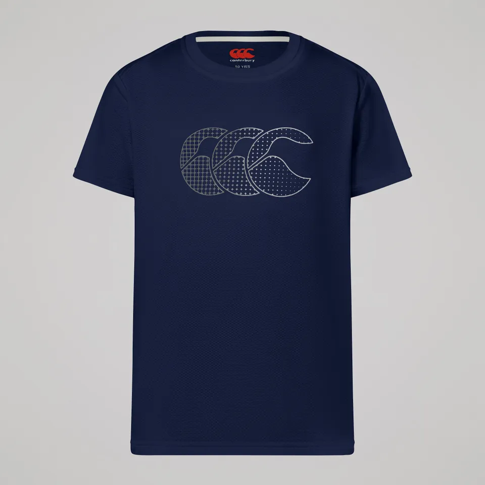 canterbury-junior-tempo-tee-navy-unisex-t-shirt-rugby-junior image 1