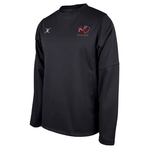 gilbert-rugby-saints-rugby-adult-pro-warm-up-top-black image 1