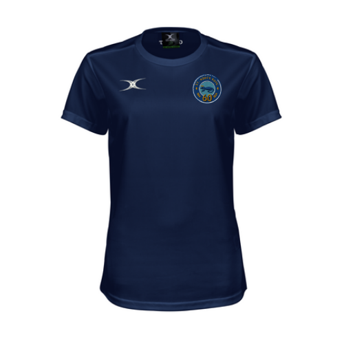 gilbert-rugby-st-neots-rfc-photon-ii-t-shirt-donna-blu-navy-manica-corta image 1