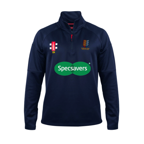 gray-nicolls-sandwich-town-cc-senior-pro-thermo-fleece-navy-pile-1-4-zip image 1