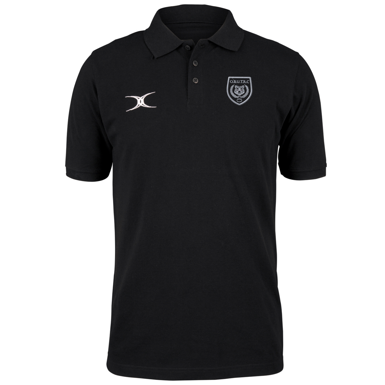 gilbert-rugby-oxford-brooks-university-trc-quest-polo-uomo-senior-nera image 1