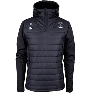 gilbert-rugby-pro-felpa-quarter-zip-uomo-ditchling-rfc-nero image 1