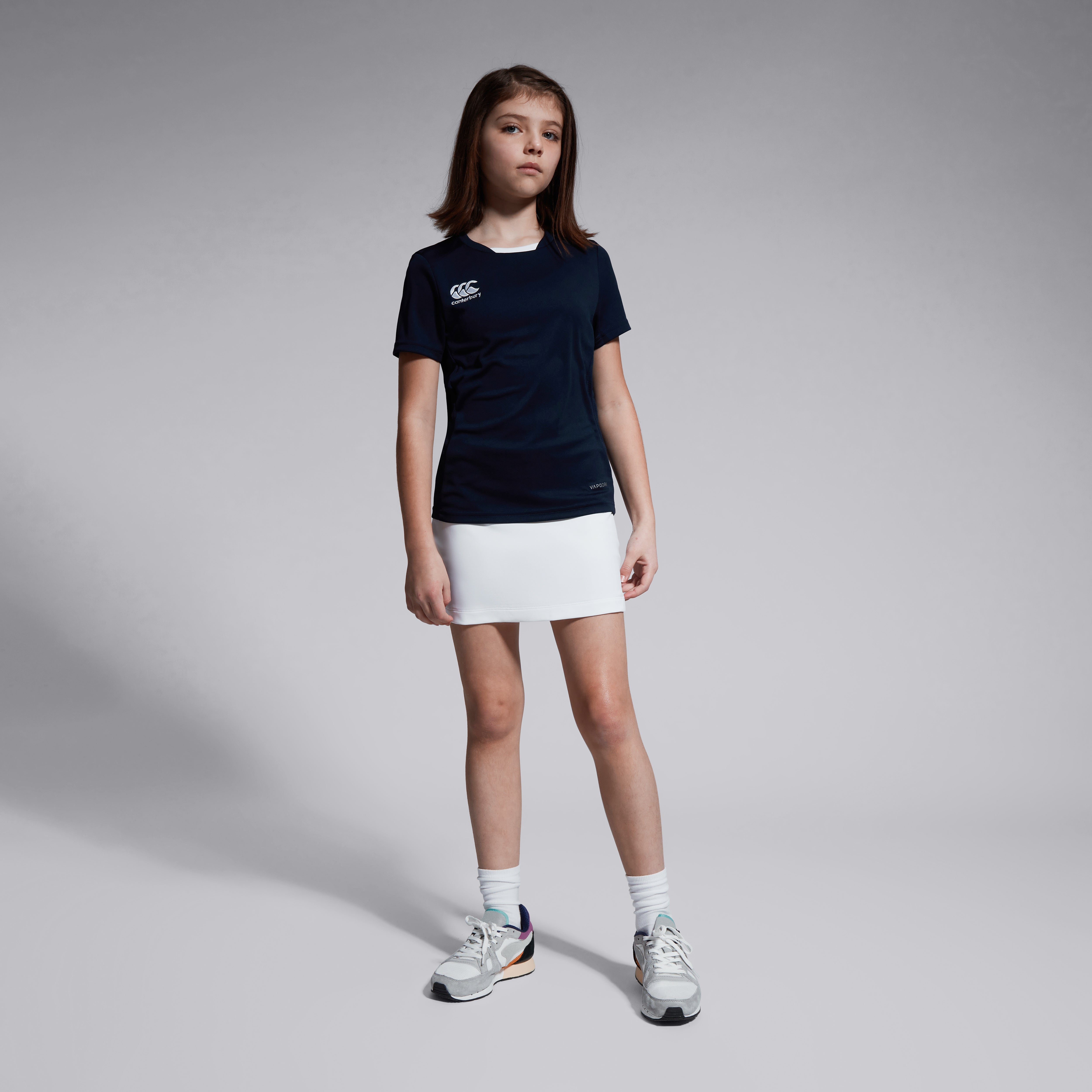 canterbury-club-dry-tee-junior-maglia-rugby-bambino-blu-navy image 2