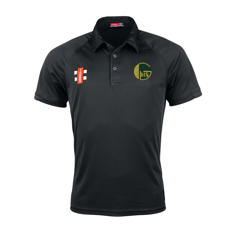 gray-nicolls-golden-hill-cc-matrix-v2-polo-manica-corta-junior-nero image 1