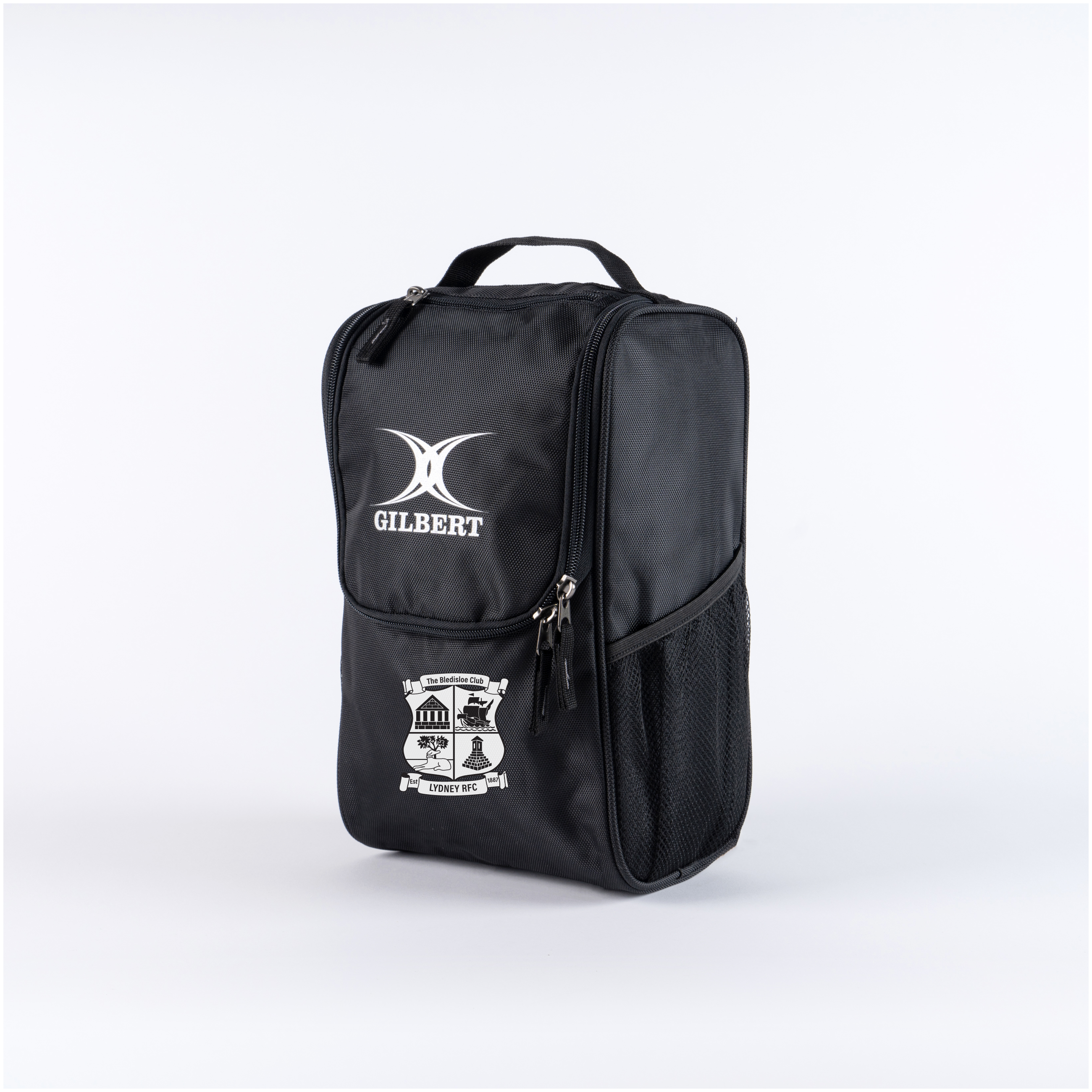 gilbert-rugby-lydney-rfc-club-v4-borsa-porta-scarpe-nero-nero-senior image 1