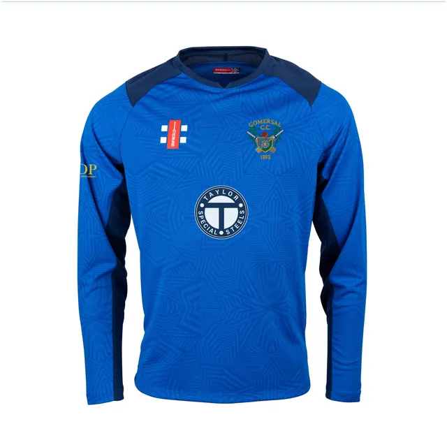 gray-nicolls-pro-t20-maglia-gara-manica-lunga-senior-royal-navy-gomersal-cc image 1