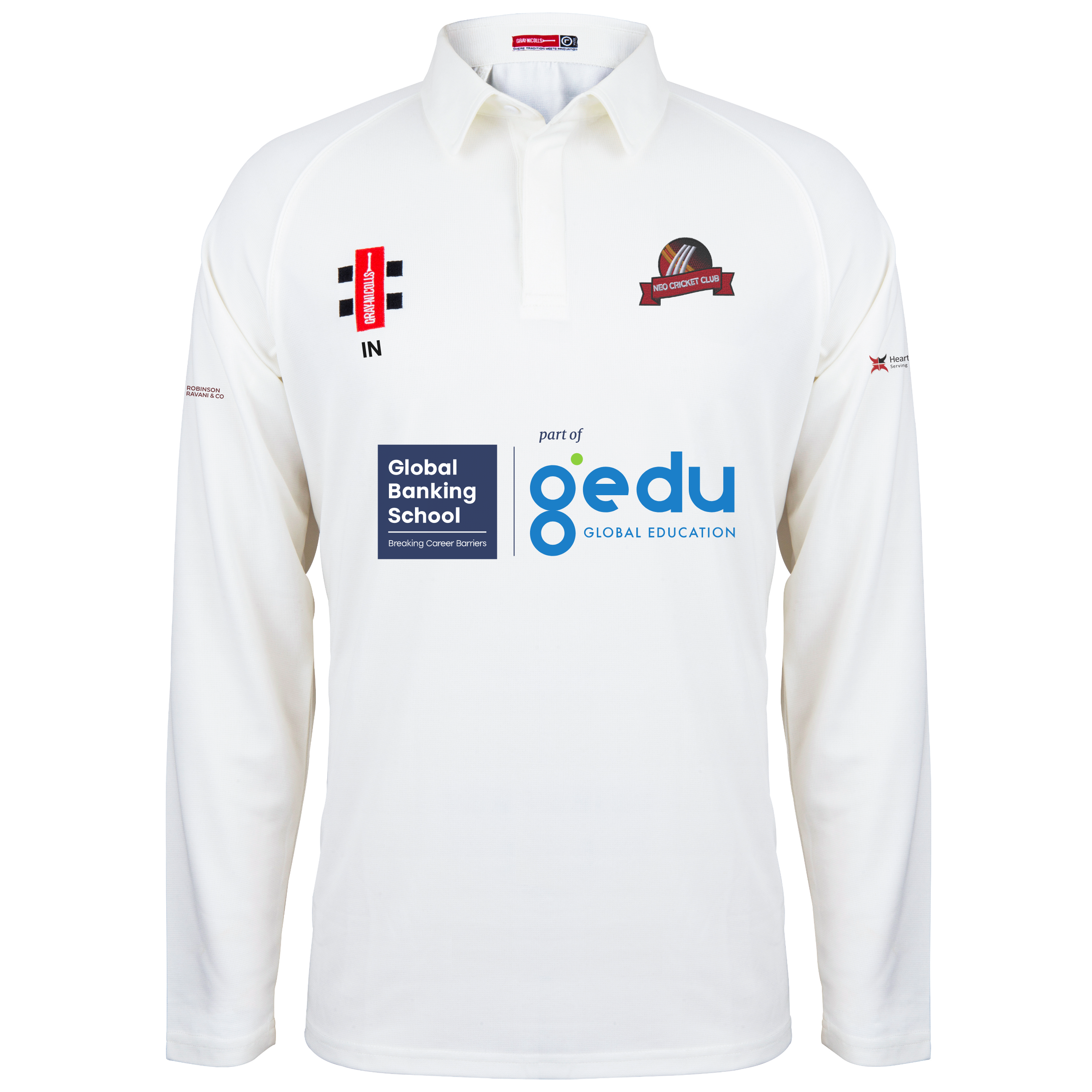 gray-nicolls-matrix-v2-maglia-cricket-manica-lunga-junior-neo-cricket-club-avori image 1