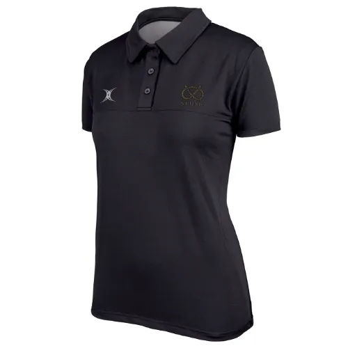 gilbert-rugby-staffordshire-referees-polo-pro-donna-nero image 1