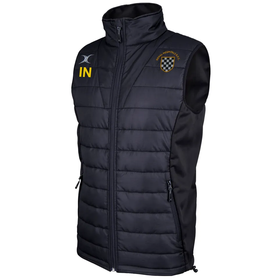 gilbert-rugby-barts-and-the-london-rfc-pro-body-warmer-gilet-uomo-nero image 1