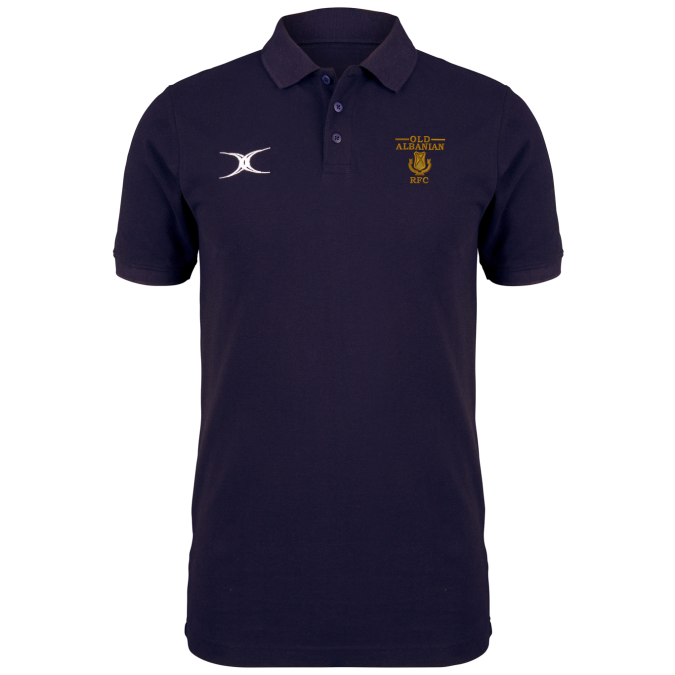 gilbert-rugby-old-albanians-rfc-senior-quest-polo-uomo-blu-navy-scuro image 1