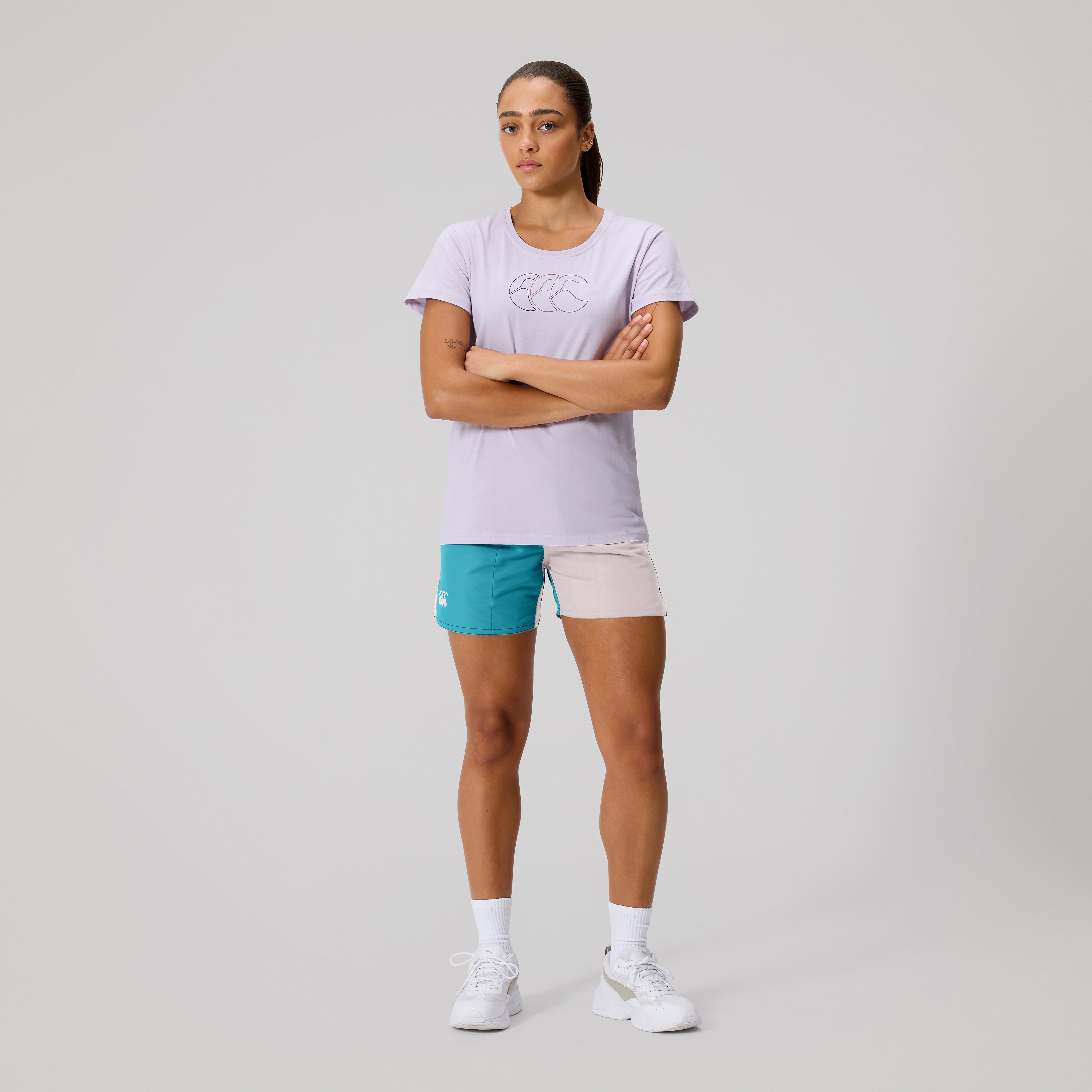 canterbury-fundamentals-harletic-shorts-pantaloncini-donna-blue image 1