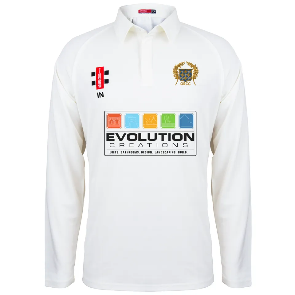 gray-nicolls-old-rutlishians-cc-matrix-v2-maglia-manica-lunga-junior-avorio image 1