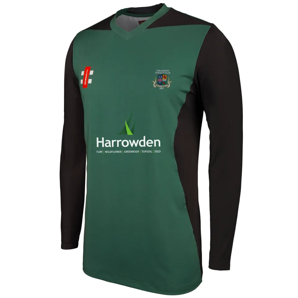 gray-nicolls-thrapston-cricket-club-adulto-pro-performance-t2-maglia-manica-lung image 1