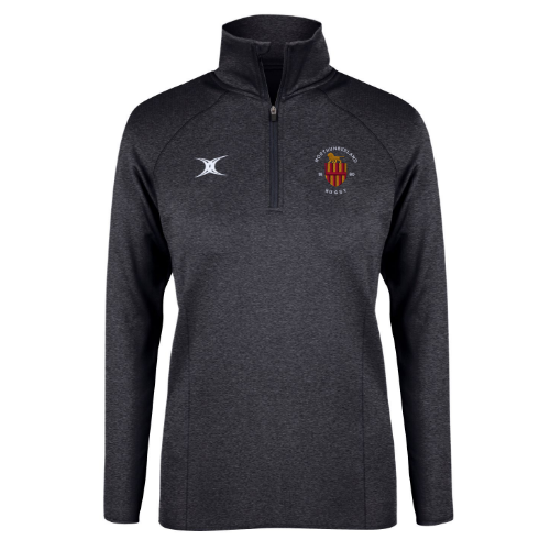 gilbert-rugby-northumberland-rfu-synergie-top-riscaldamento-donna-nero image 1