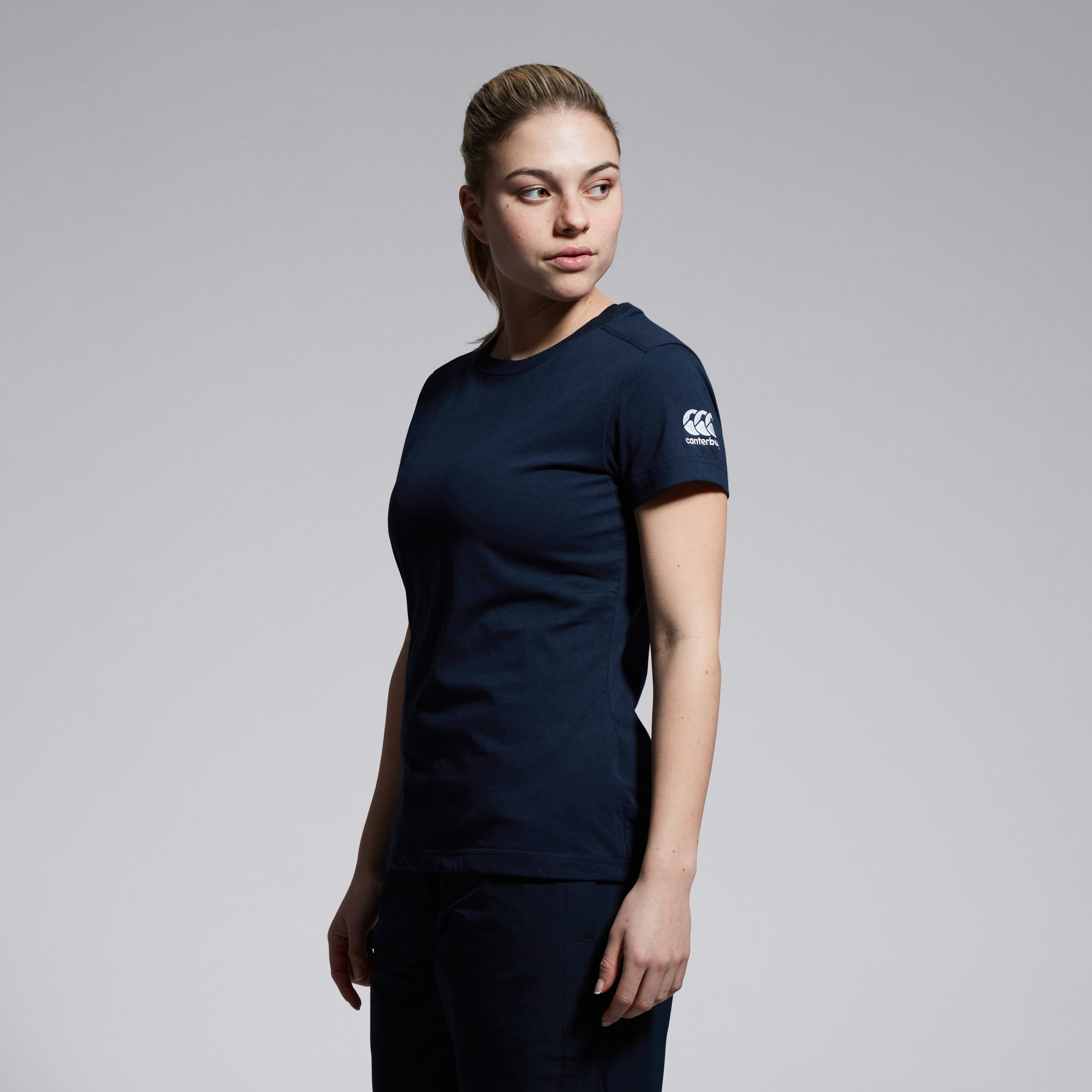 canterbury-club-plain-t-shirt-donna-blu-navy image 3