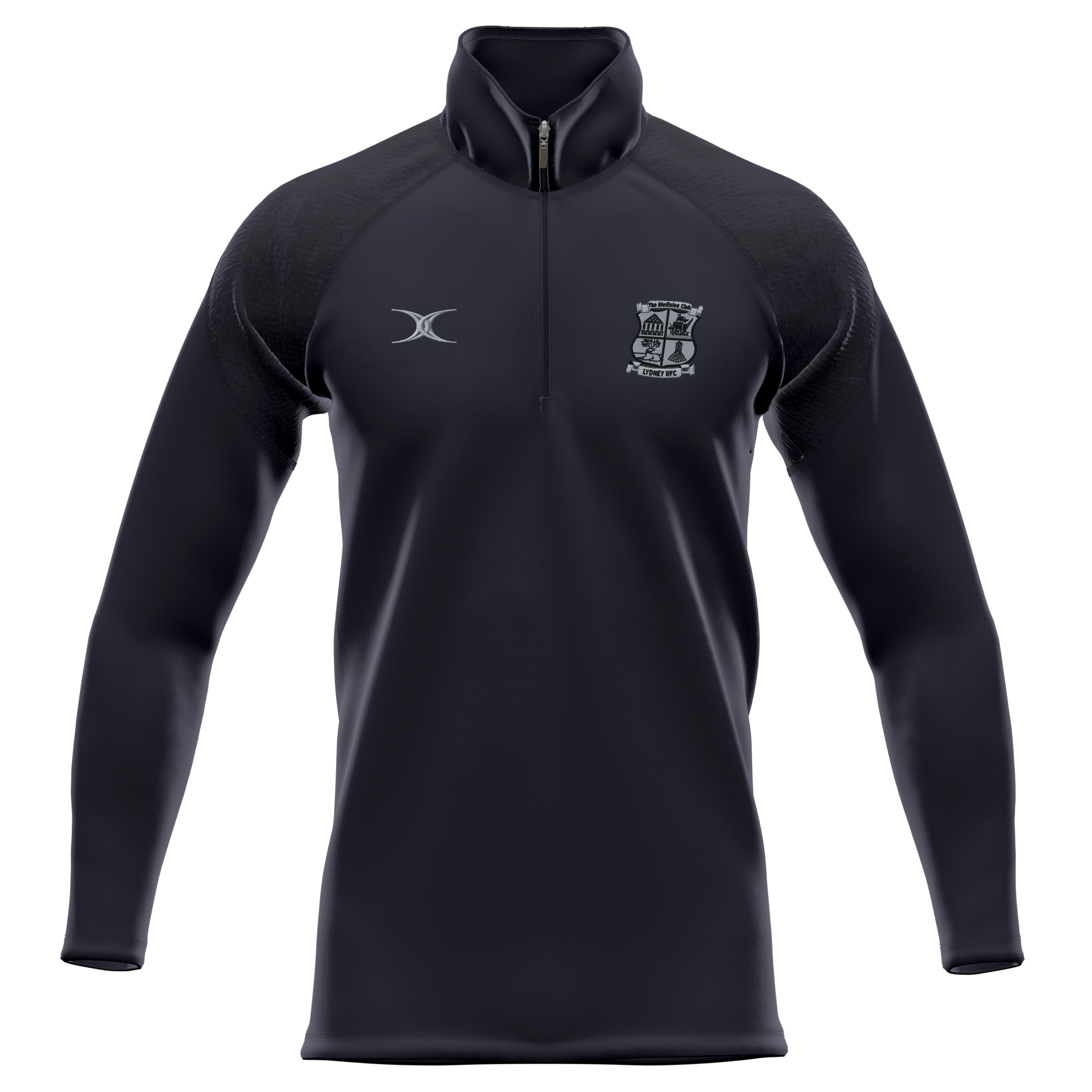 gilbert-rugby-lydney-rfc-junior-pile-gts-1-4-zip-nero image 1