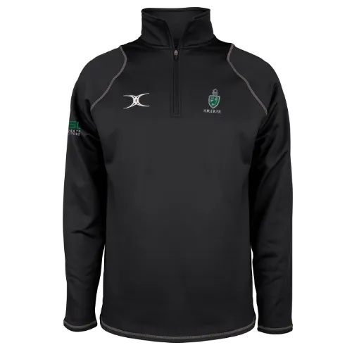 gilbert-rugby-north-midlands-rugby-referees-quest-felpa-1-4-zip-uomo-adulto-nero image 1