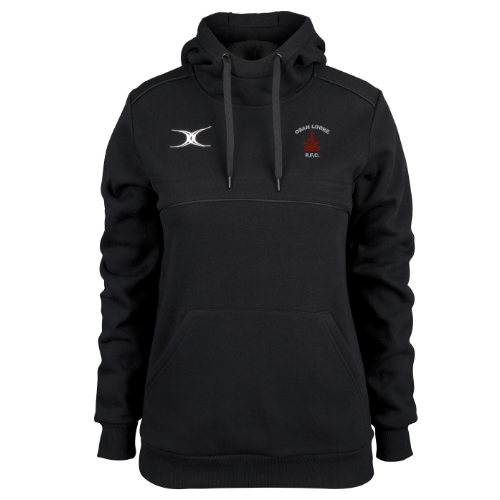 gilbert-rugby-oban-lorne-rfc-photon-felpa-con-cappuccio-donna-nero image 1