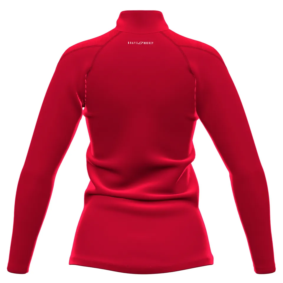 grays-stockton-hc-gts-felpa-1-4-zip-donna-rosso image 1