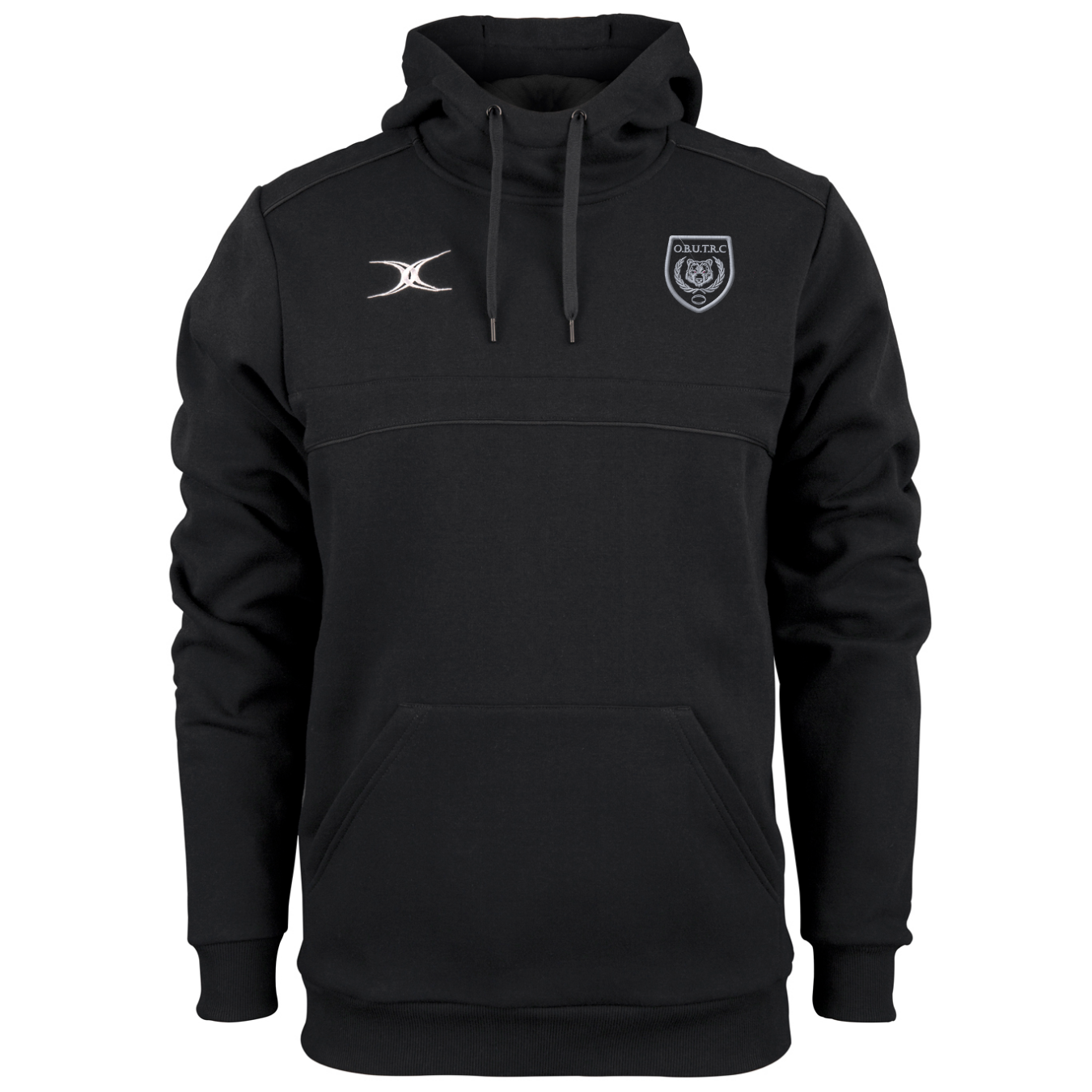 gilbert-rugby-oxford-brooks-trc-photon-felpa-hoodie-uomo-nera image 1