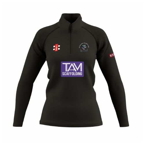 gray-nicolls-cricklade-cc-gts-pile-1-4-zip-donna-nero image 1