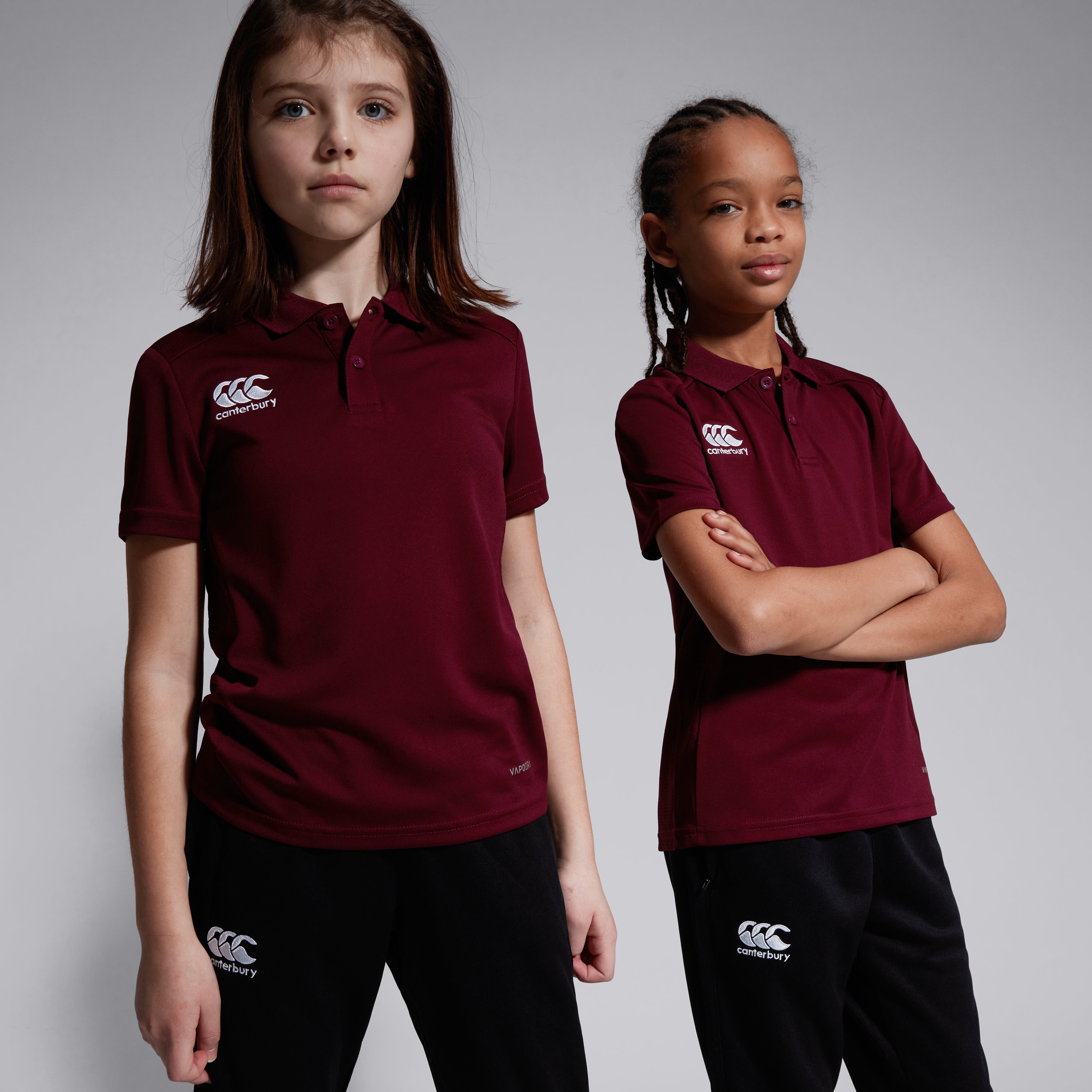canterbury-club-dry-polo-junior-unisex-bordeaux image 4