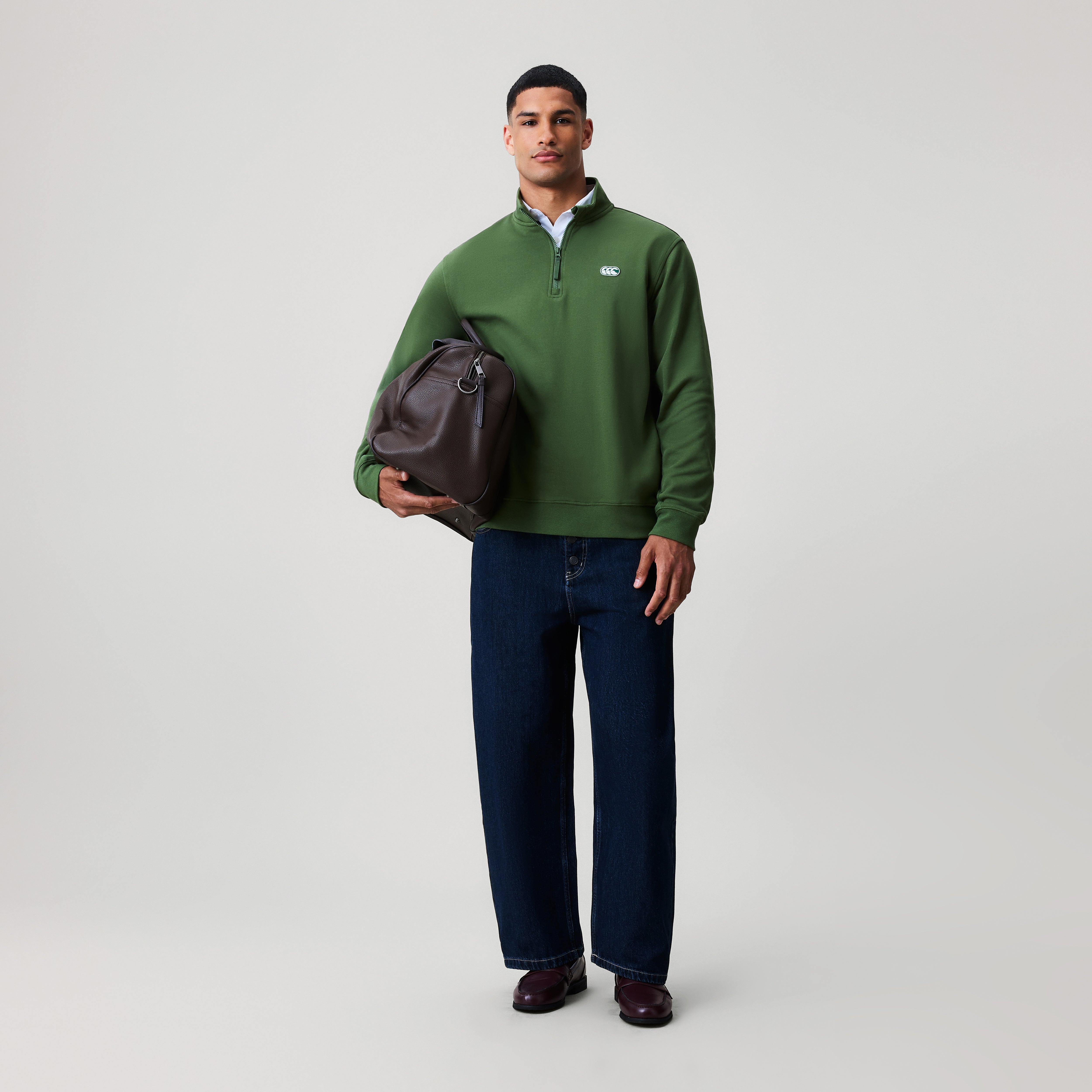 canterbury-everyday-1-4-zip-felpa-uomo-green image 2