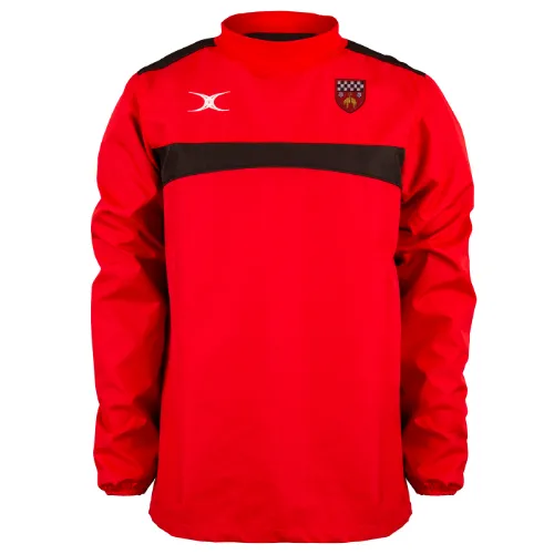 gilbert-rugby-photon-giacca-warm-up-uomo-skipton-rfc-rosso-nero image 1