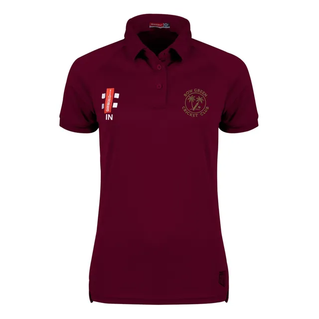 gray-nicolls-bow-green-cc-donna-matrix-v2-polo-s-s-bordeaux image 1