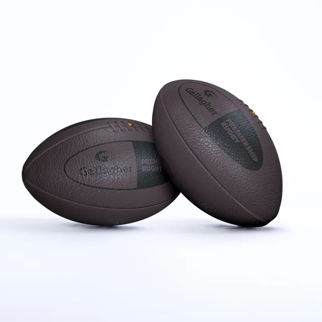 gilbert-rugby-gallagher-premiership-vintage-ball-pallone-rugby-in-pelle-misura-5 image 1