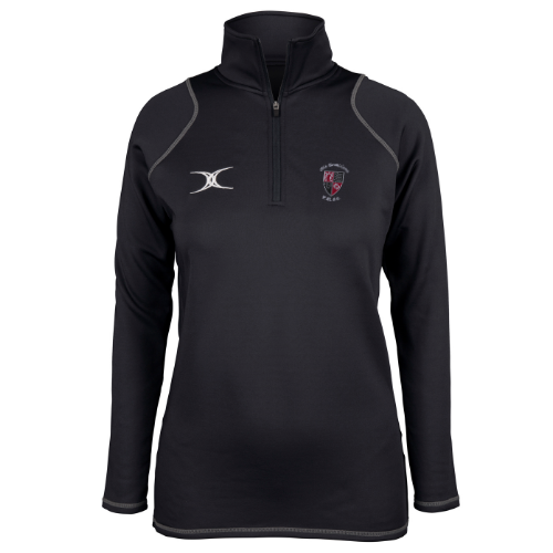 gilbert-rugby-old-brodleians-rufc-quest-pile-1-4-zip-donna-nero image 1
