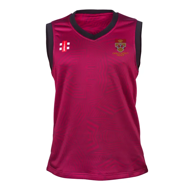 gray-nicolls-chorley-district-cc-pro-t20-slipover-junior-maroon image 1