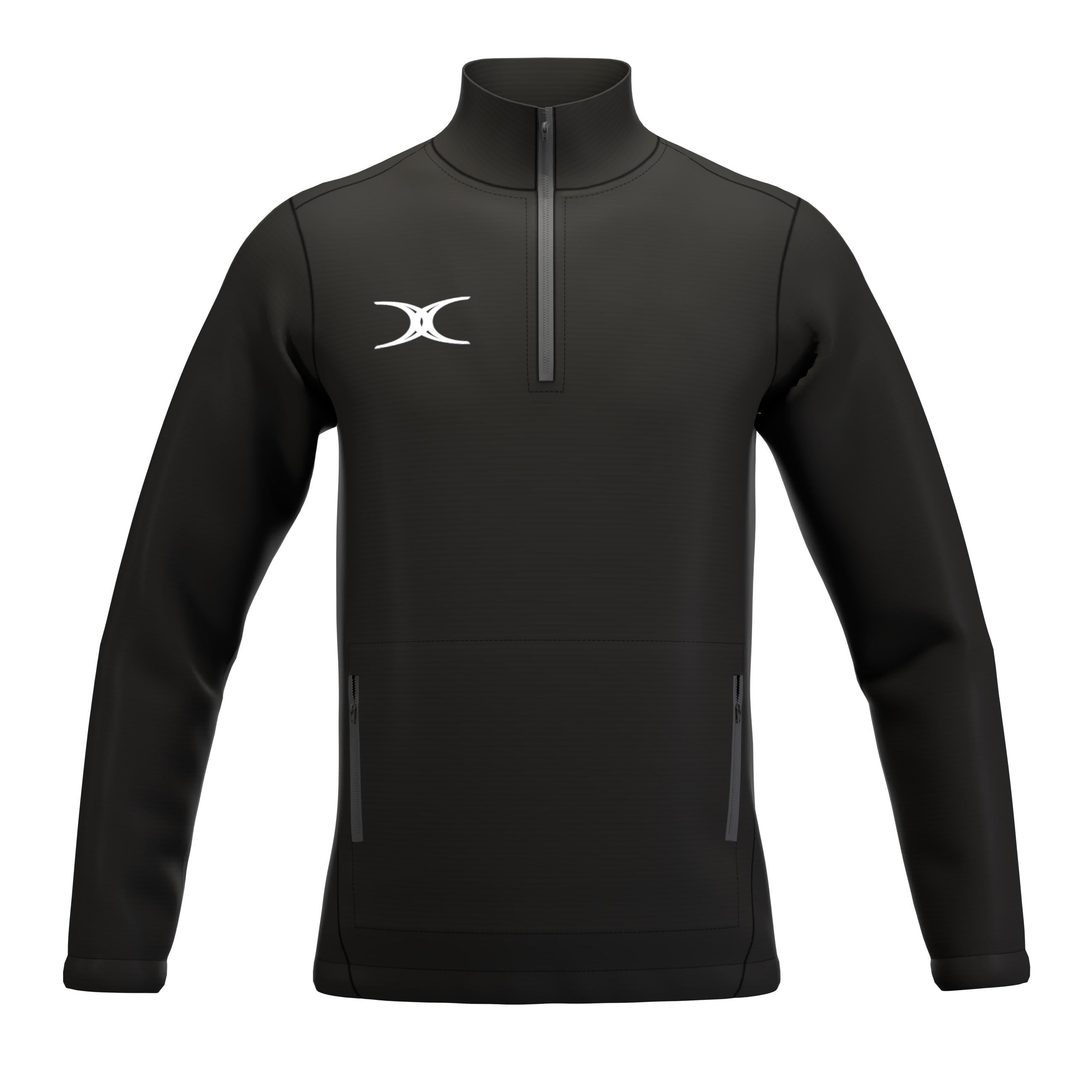 gilbert-rugby-atom-giacca-1-4-zip-junior-nero image 1