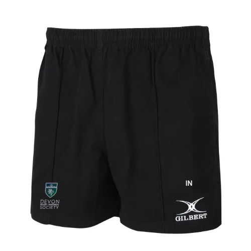 gilbert-rugby-kiwi-pro-shorts-devon-referees-adult-pantaloncini-arbitro-neri image 1