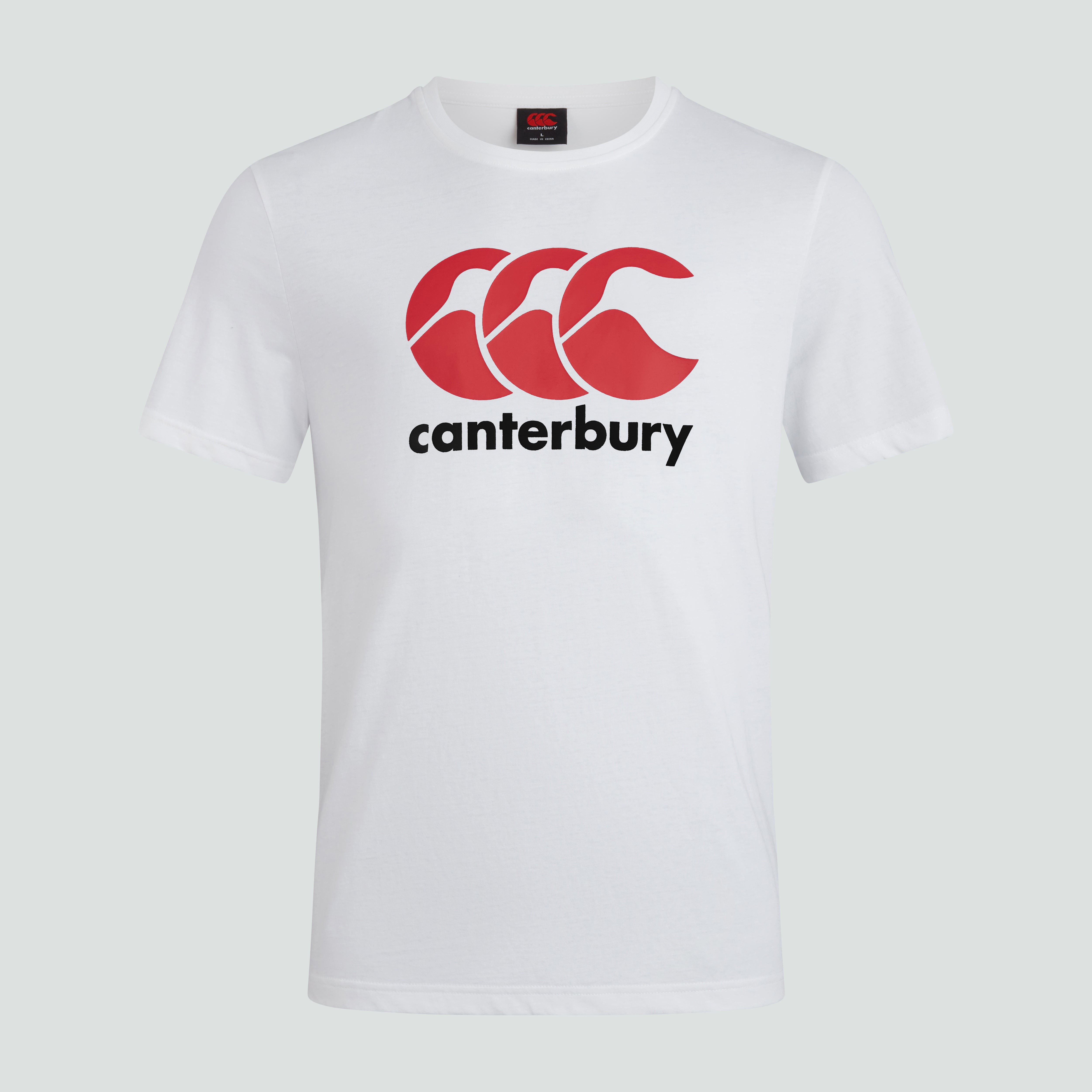 canterbury-ccc-logo-tee-white-uomo-t-shirt-rugby-cotone image 1