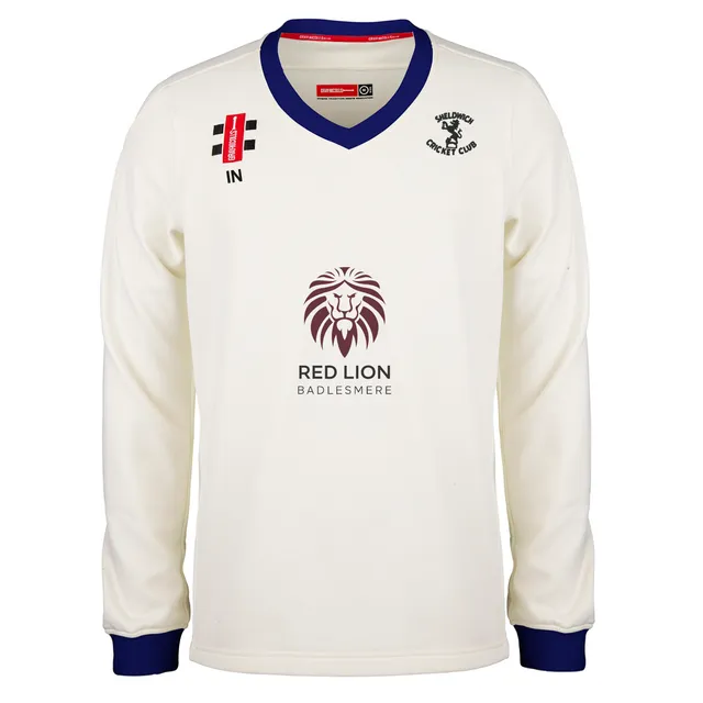 gray-nicolls-sheldwich-cc-junior-pro-performance-maglione-da-match-cricket-avori image 1