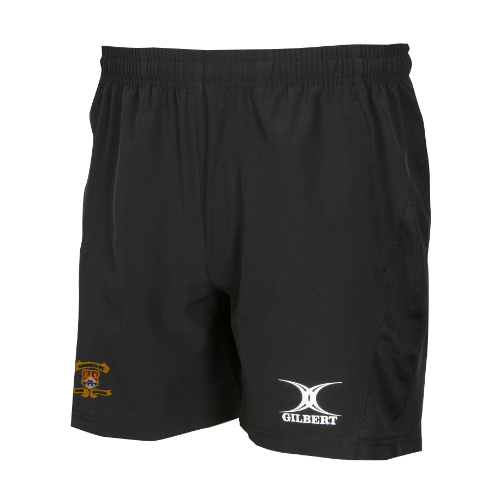 gilbert-rugby-cowbridge-rc-leisure-short-adulto-pantaloncino-training-nero image 1
