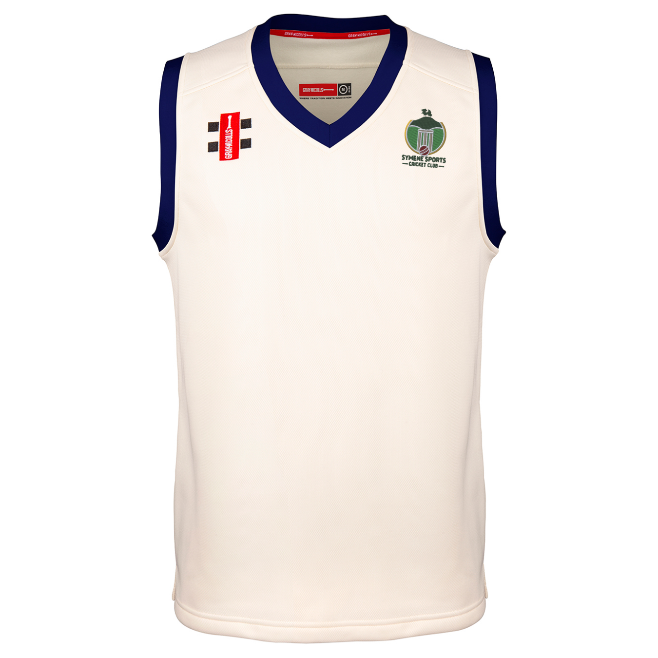 gray-nicolls-symene-cc-junior-pro-performance-slipover-avorio-navy image 1