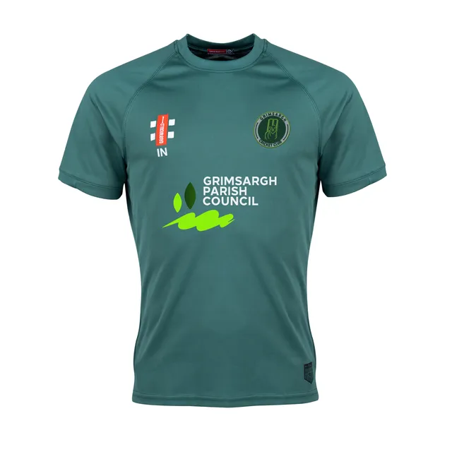 gray-nicolls-grimsargh-cricket-club-senior-matrix-v2-t-shirt-manica-corta-verde image 1