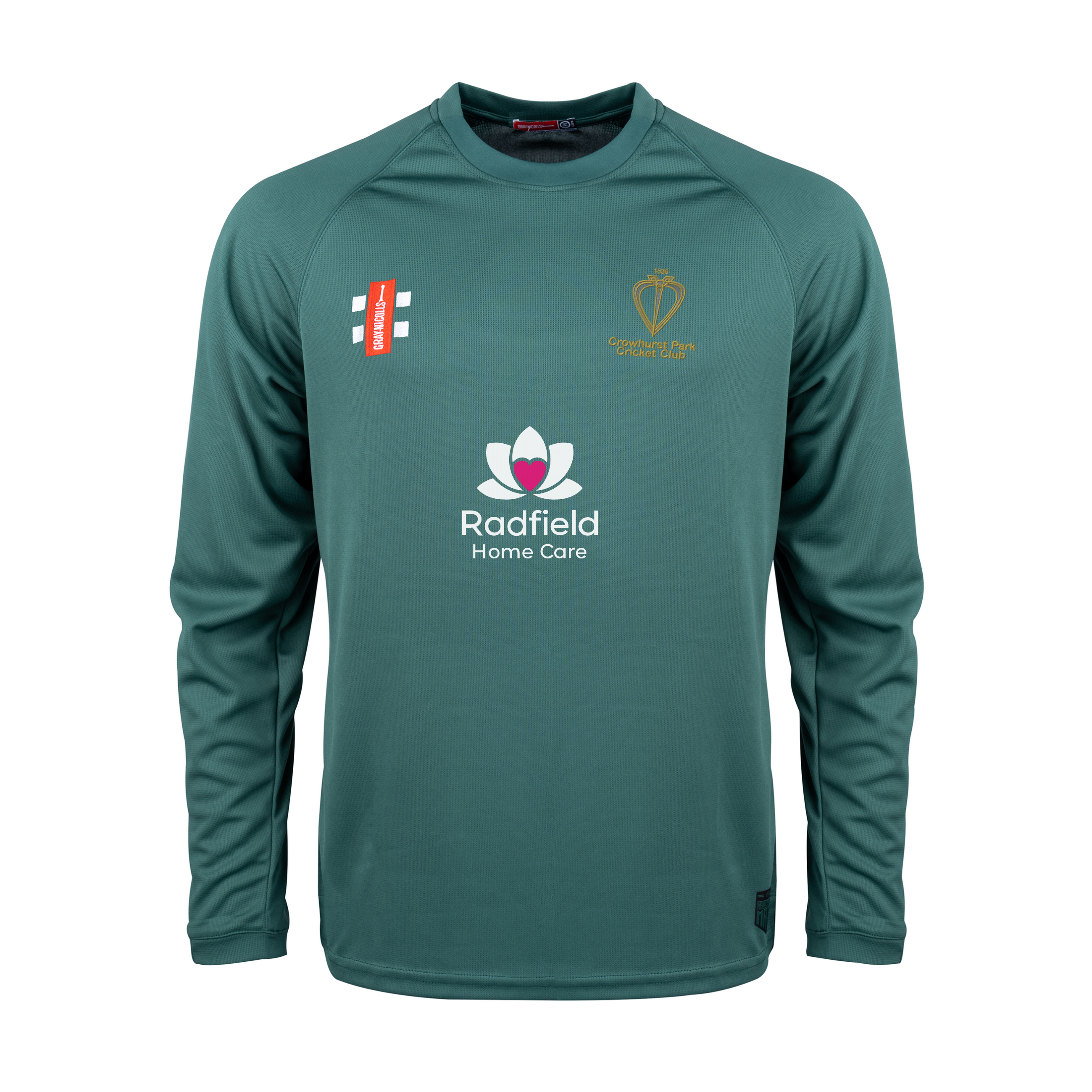 gray-nicolls-matrix-v2-maglia-cricket-manica-lunga-junior-verde-crowhurst-park-c image 1