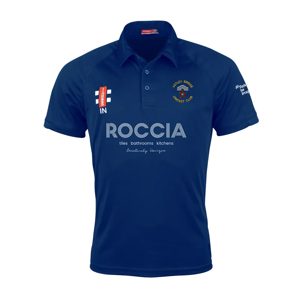 gray-nicolls-matrix-v2-polo-manica-corta-junior-navy-astley-bridge image 1