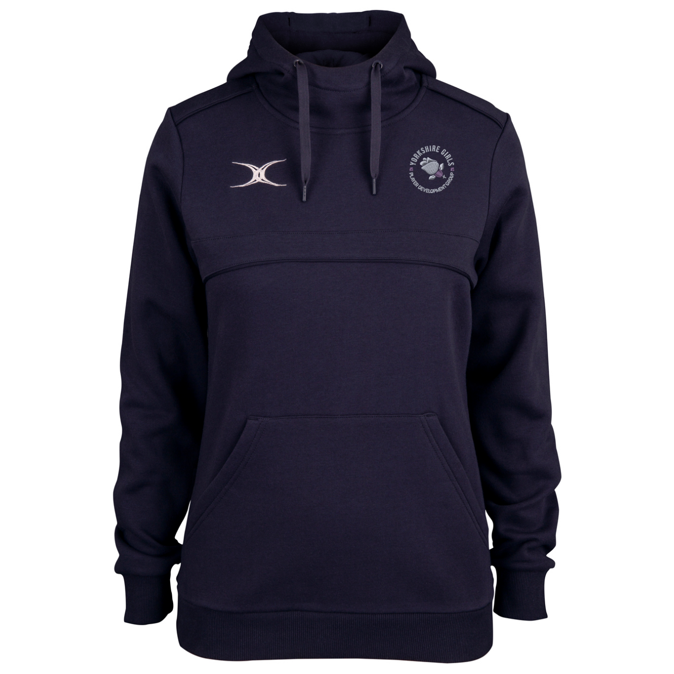 gilbert-rugby-yorkshire-pdg-adulto-photon-felpa-cappuccio-donna-blu-navy image 1
