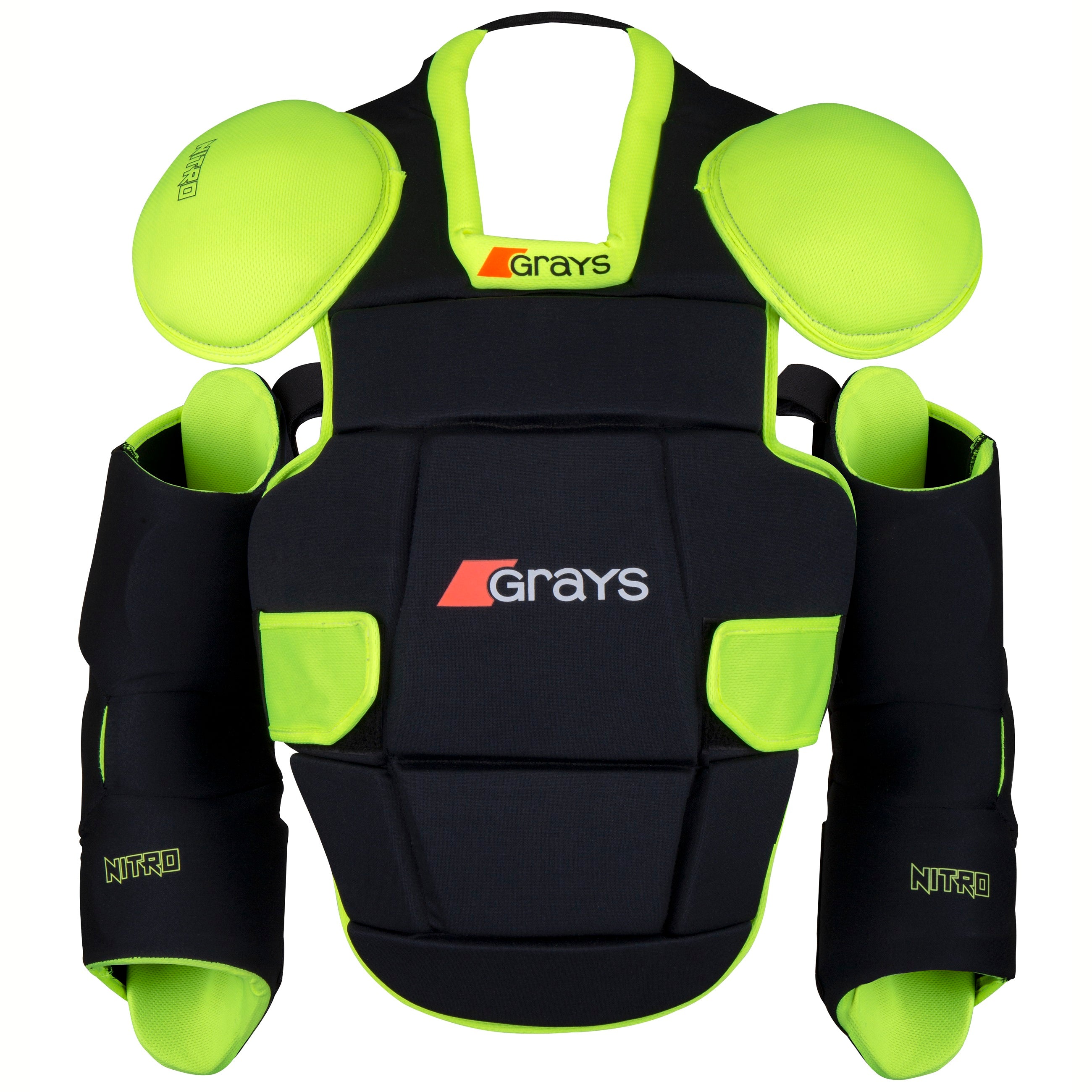 grays-nitro-parabraccia-hockey-portiere-nero-giallo-fluo-paio image 3