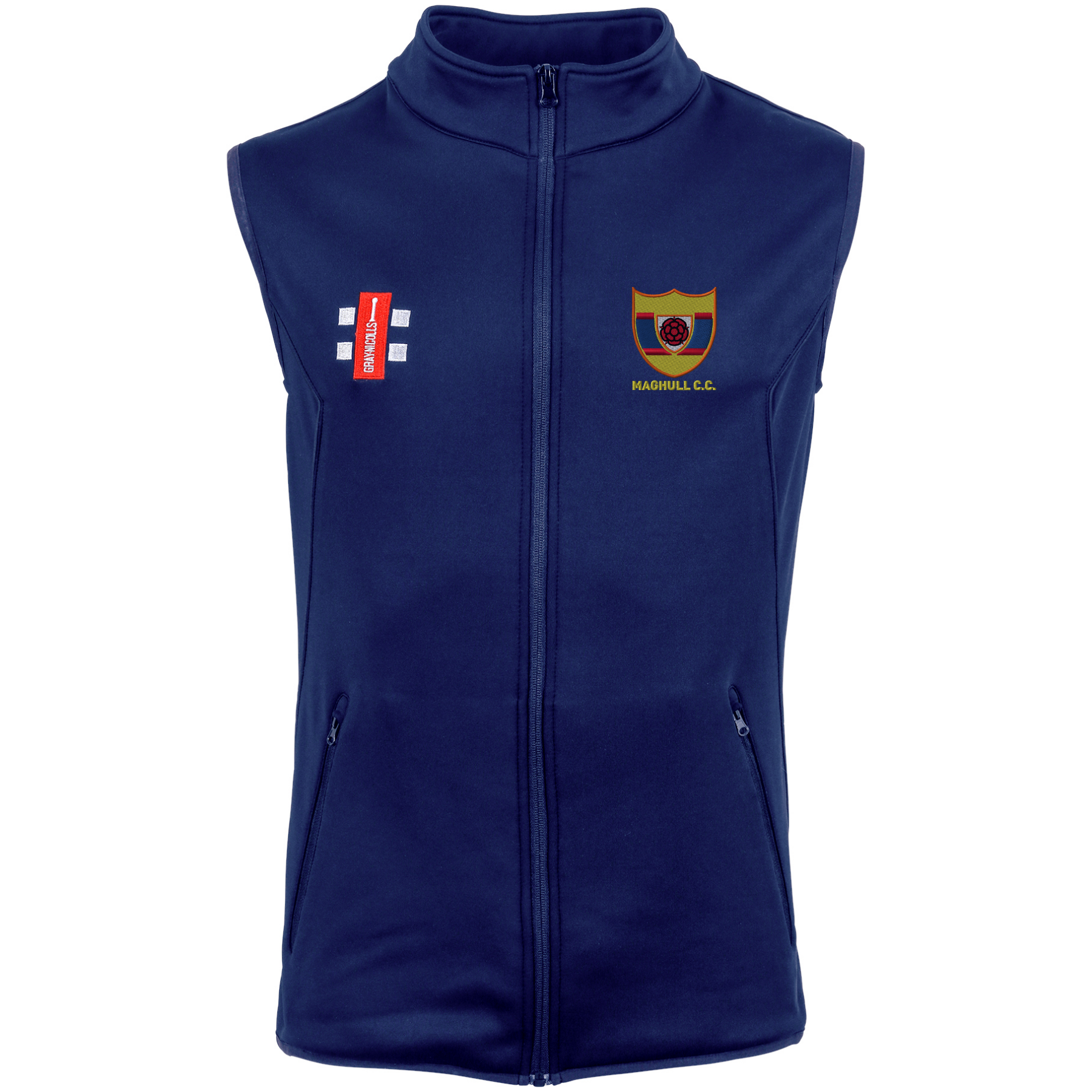 gray-nicolls-storm-gilet-body-warmer-senior-maghull-cc-navy image 1